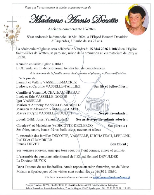 Avis de décès