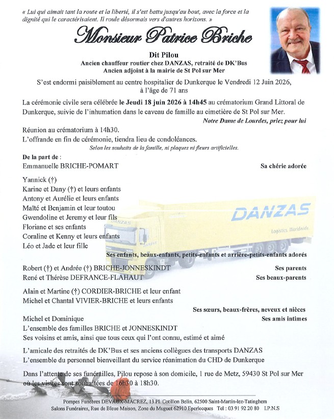 Avis de décès
