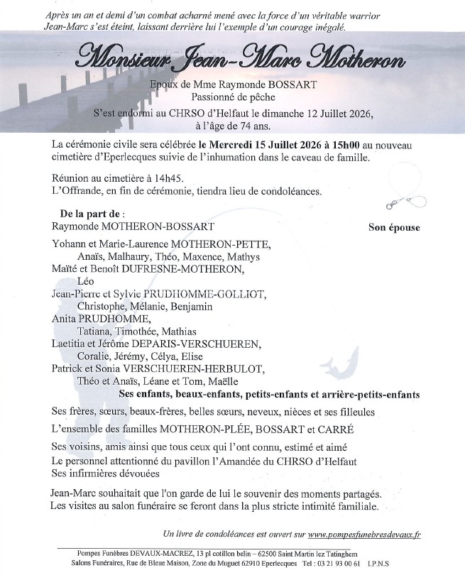 Avis de décès