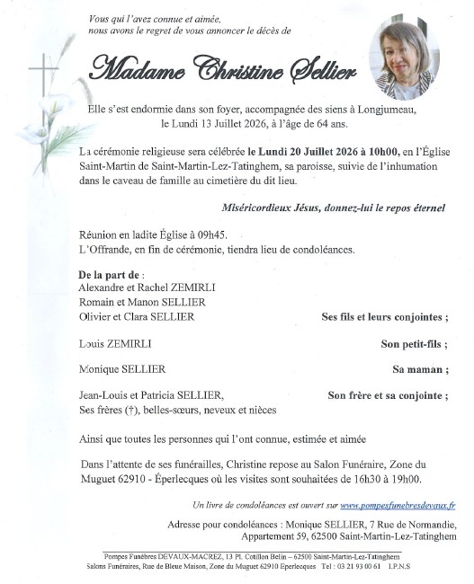 Avis de décès