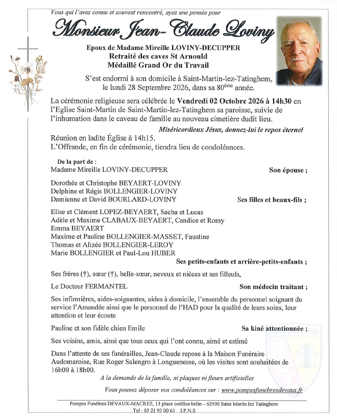 Avis de décès