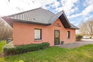 fleurs dans un vase dans un cimetiere